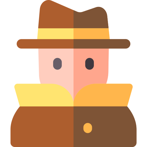 detective Basic Rounded Flat icoon