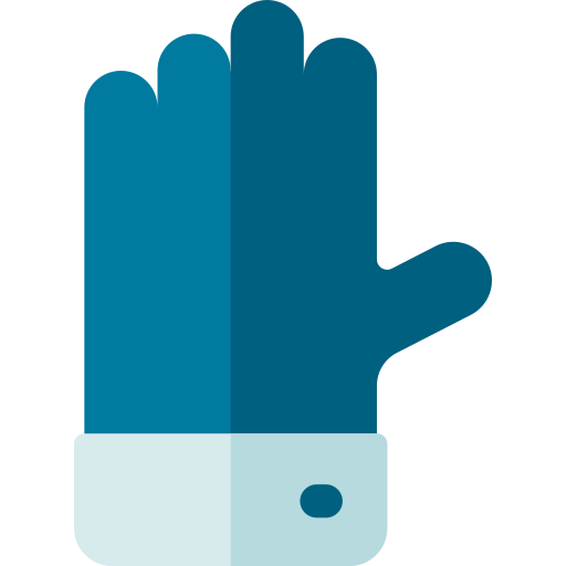 guantes de goma Basic Rounded Flat icono