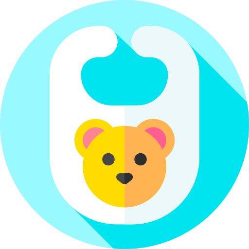 Baby bib Flat Circular Flat icon