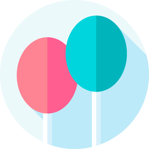 balony Flat Circular Flat ikona