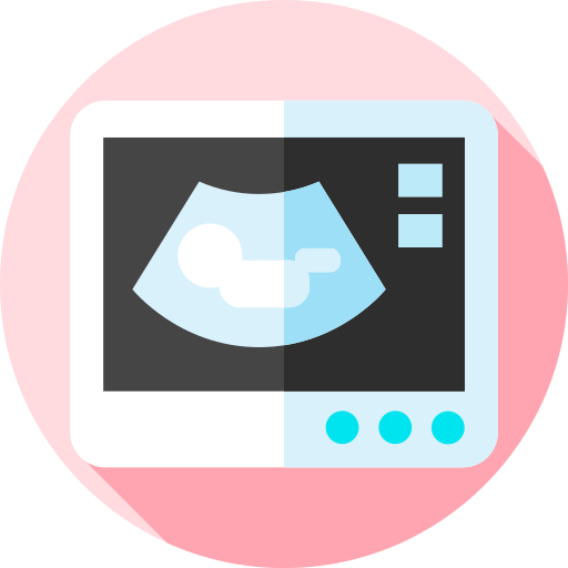 Ultrasound Flat Circular Flat icon