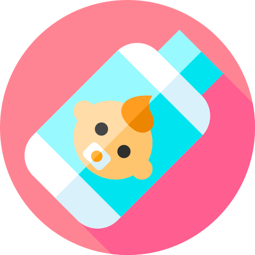 Baby powder Flat Circular Flat icon