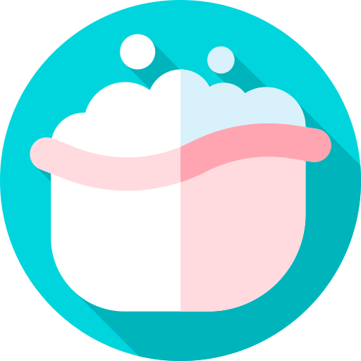 목욕 Flat Circular Flat icon
