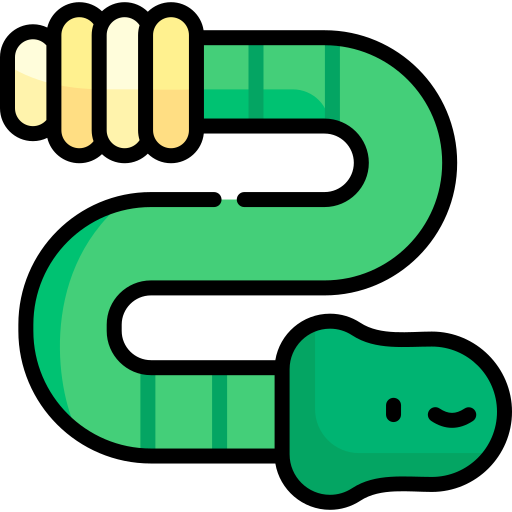 Snake Kawaii Lineal color icon