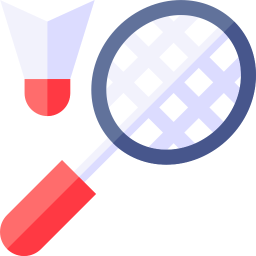 Badminton Basic Straight Flat icon