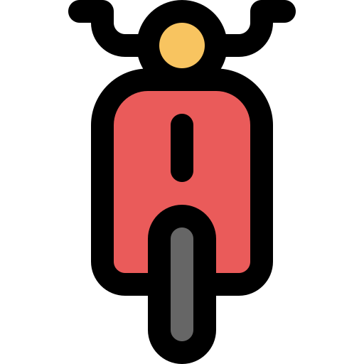 motocicleta Generic Outline Color icono