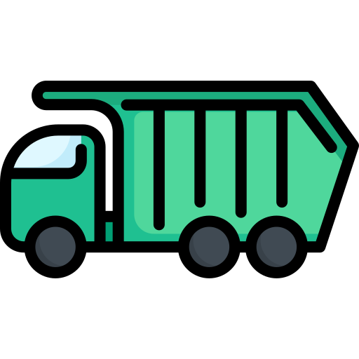 camión de la basura Kosonicon Lineal color icono