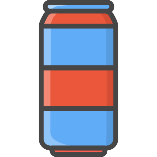 lattina di soda Generic Outline Color icona