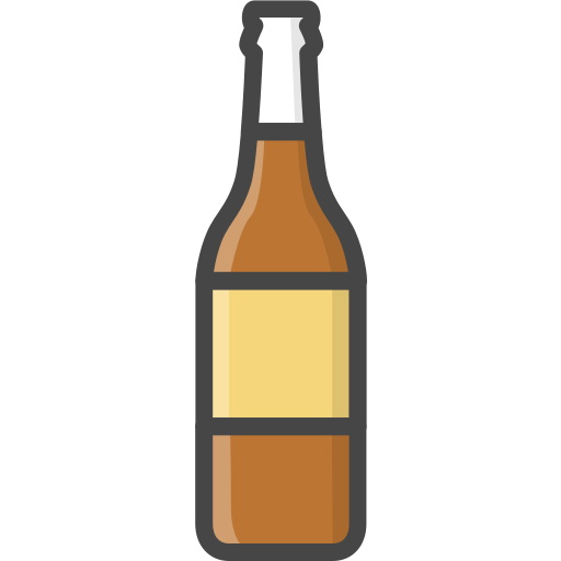 bottiglia di birra Generic Outline Color icona