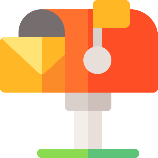 Mailbox Basic Rounded Flat icon