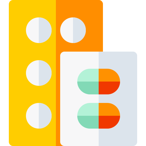 comprimidos Basic Rounded Flat Ícone