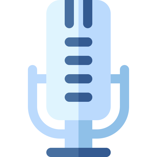 Microphone Basic Rounded Flat icon