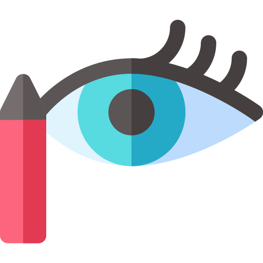 eyeliner Basic Rounded Flat icon
