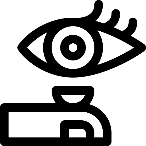 soczewki Basic Rounded Lineal ikona