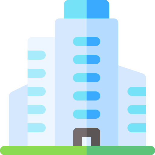 Skyscrapper Basic Rounded Flat icon