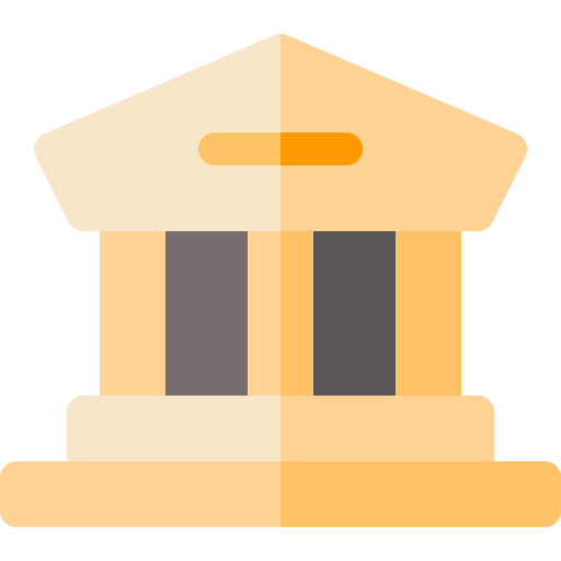 rechtbank Basic Rounded Flat icoon