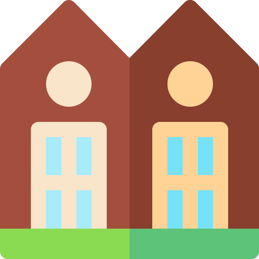 casas Basic Rounded Flat icono