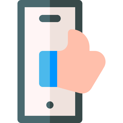 smartphone Basic Rounded Flat icono