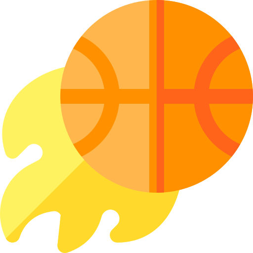 バスケットボールボール Basic Rounded Flat icon