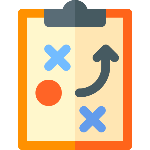 전략 Basic Rounded Flat icon