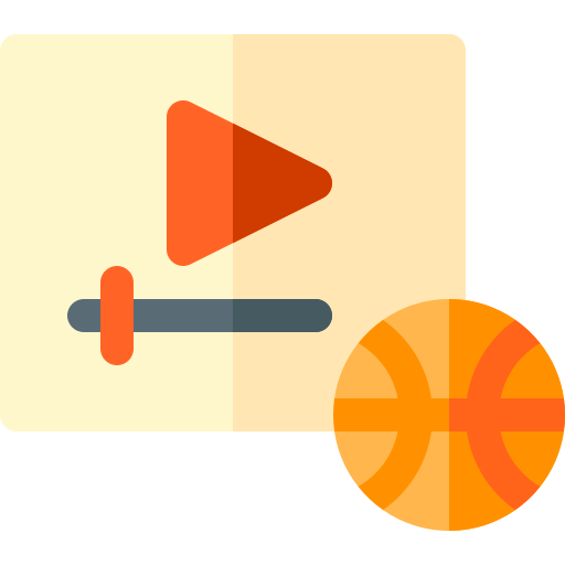 diffusion en direct Basic Rounded Flat Icône