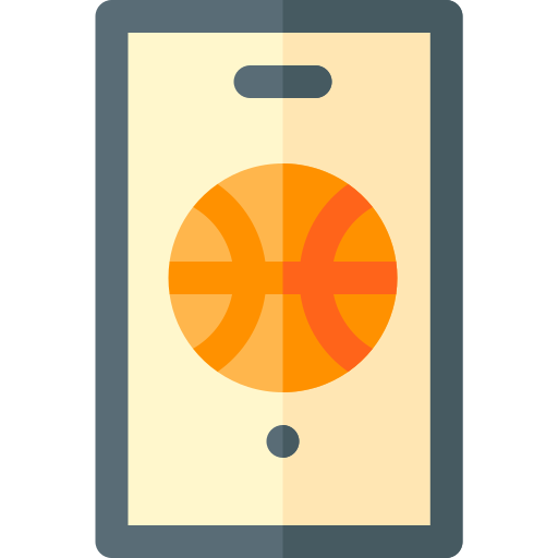 pallacanestro Basic Rounded Flat icona