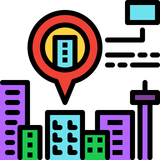 Smart city Generic Outline Color icon