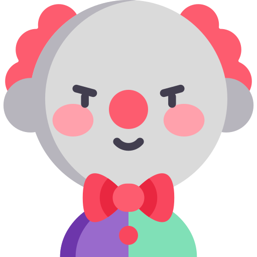 Clown Kawaii Flat icon