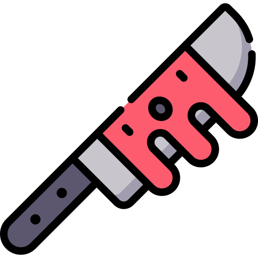 Knife Kawaii Lineal color icon