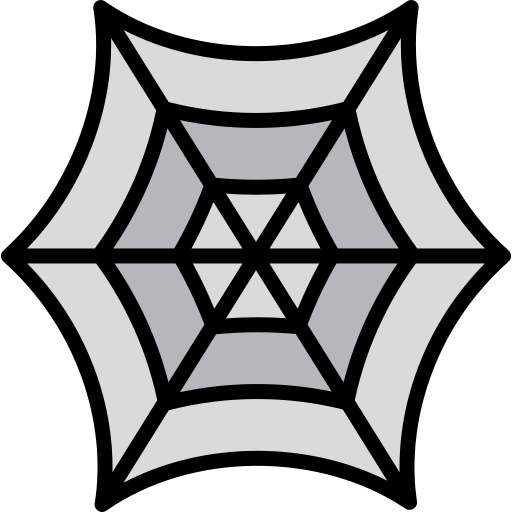 spinneweb Kawaii Lineal color icoon