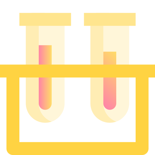 Test tube Fatima Yellow icon