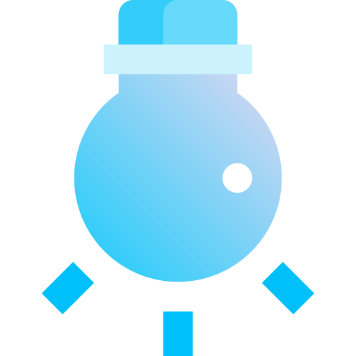 Light bulb Fatima Blue icon