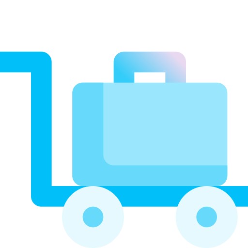 chariot à bagages Fatima Blue Icône