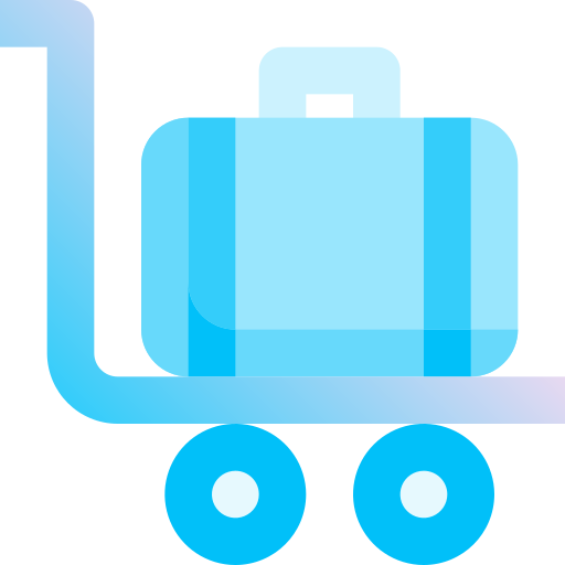 Luggage cart Fatima Blue icon