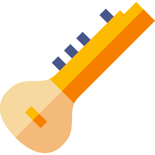 instrument hinduski Basic Straight Flat ikona