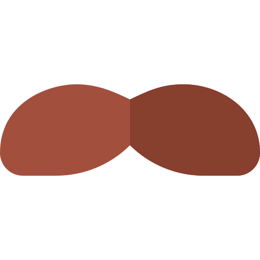 Moustache Basic Straight Flat icon