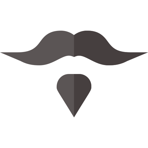 Moustache Basic Straight Flat icon