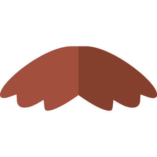 schnurrbart Basic Straight Flat icon