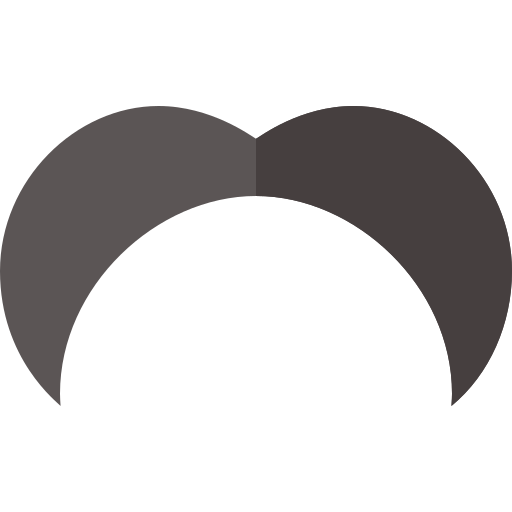 bigote Basic Straight Flat icono