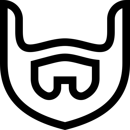 barbe Basic Straight Lineal Icône