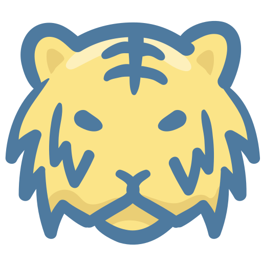 tygrys Generic Hand Drawn Color ikona