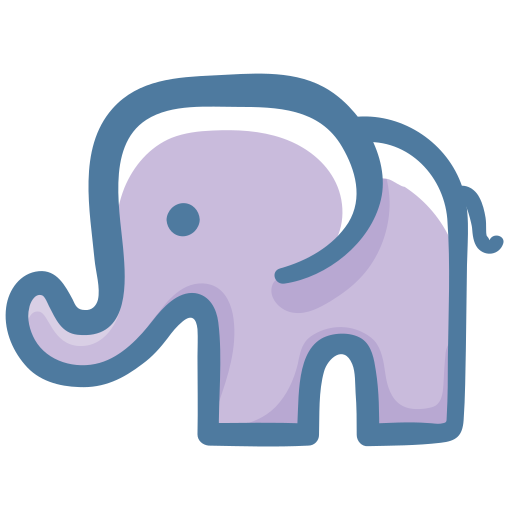 elefante Generic Hand Drawn Color icona