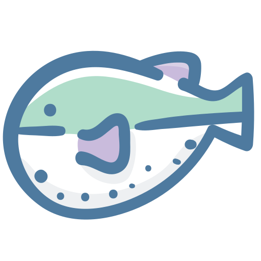 Puffer fish Generic Hand Drawn Color icon