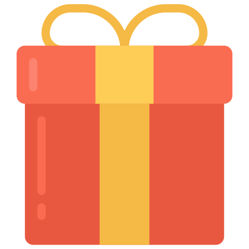Gift box Juicy Fish Flat icon