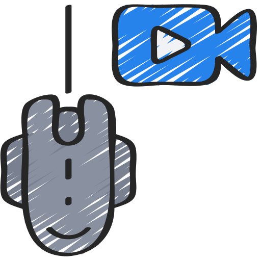 Computer mouse Juicy Fish Sketchy icon