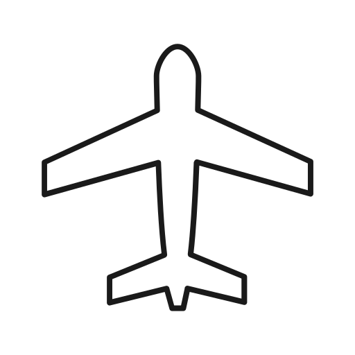 aereo Generic Thin Outline icona