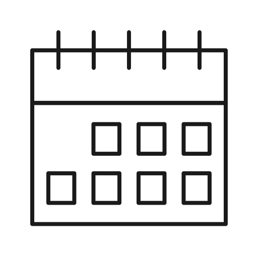 Dates Generic Thin Outline icon