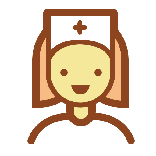 看護婦 Pixel Buddha Premium Lineal color icon