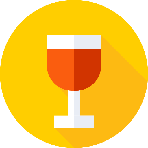 알코올 Flat Circular Flat icon