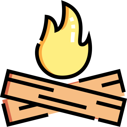 lagerfeuer Detailed Straight Lineal color icon